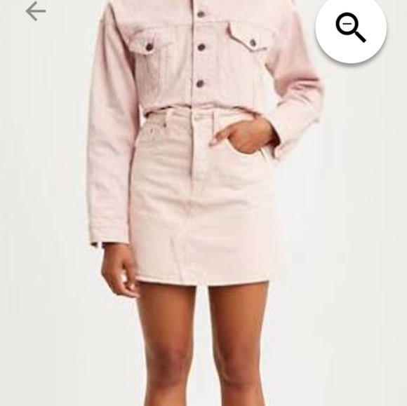 Levi's pink stonewash mini - Picture 5 of 8